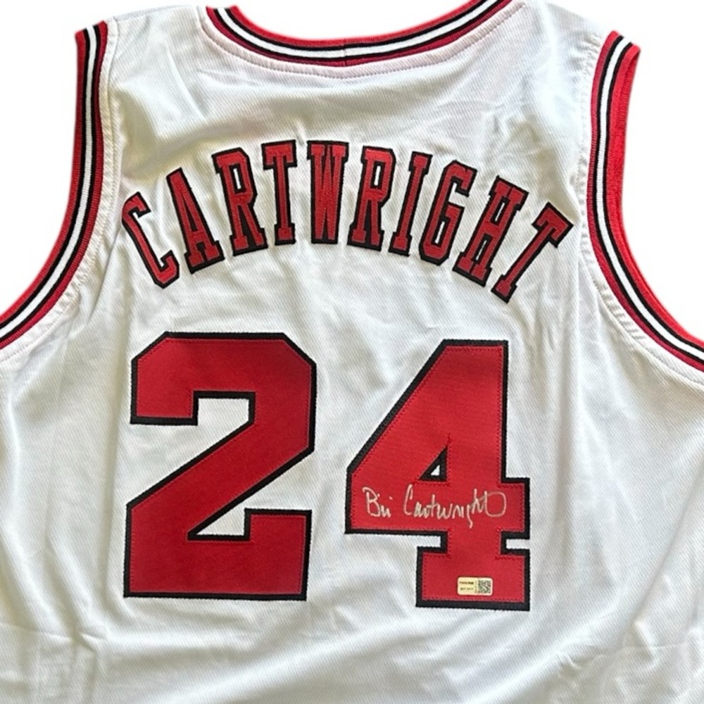 AUTHENTIC Autographed Bill Cartwright Chicago Bulls Jersey